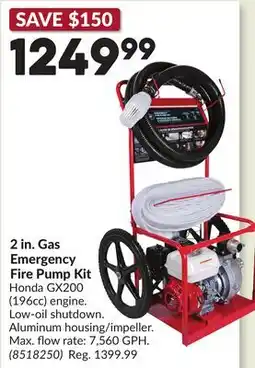 Princess Auto 2 in. Gas Emergency Fire Pump Kit offer