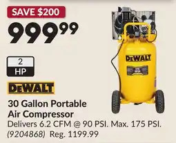 Princess Auto 30 Gallon Portable Air Compressor offer