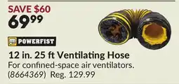 Princess Auto 12 in. 25 ft Ventilating Hose offer