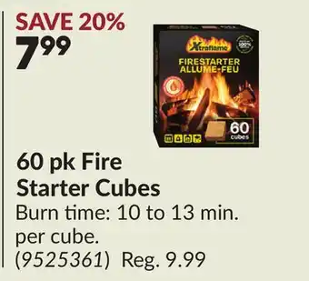 Princess Auto 60 pk Fire Starter Cubes offer