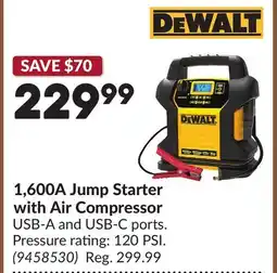 Princess Auto 1,600A Jump Starter with Air Compressor offer