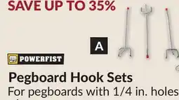 Princess Auto 3 pc 4 in Pegboard Hook Sets offer