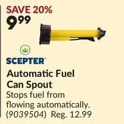 Princess Auto Automatic Fuel Can Spout offer