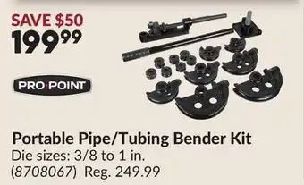 Princess Auto Portable Pipe/Tubing Bender Kit offer