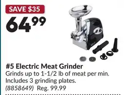 Princess Auto 5 Electric Meat Grinder offer