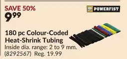 Princess Auto 180 pc Colour-Coded Heat-Shrink Tubing offer