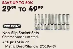 Princess Auto 20 pc 1/4 in. dr Metric Deep/Shallow Non-Slip Socket Sets offer