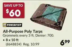 Princess Auto All-Purpose Poly Tarps offer