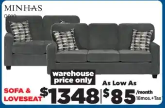 Surplus Furniture Lilly Surge Anchor Sofa & Loveseat Set offer