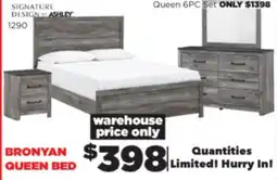 Surplus Furniture Bronyan Gray Queen Panel Bed offer