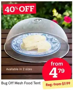 Kitchen Stuff Plus Bug Off Mesh Food Tent offer