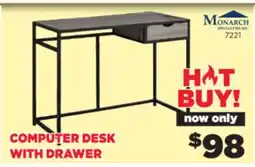 Surplus Furniture Taupe Black Computer Desk offer