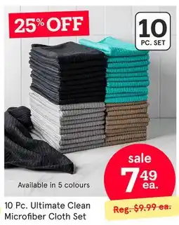 Kitchen Stuff Plus 10 Pc. Ultimate Clean Microfiber Cloth Set offer