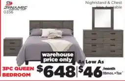 Surplus Furniture Alabaster Oak 3-Piece Queen Bedroom Set offer