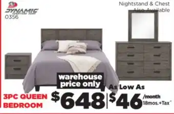 Surplus Furniture Alabaster Oak 3-Piece Queen Bedroom Set offer