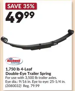 Princess Auto 1,750 lb 4-Leaf Double-Eye Trailer Spring offer