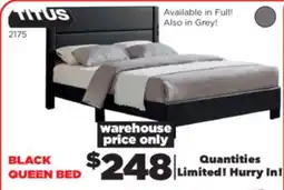 Surplus Furniture Black Queen Complete Bed offer