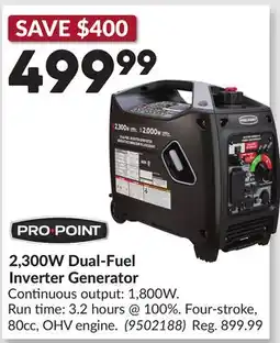 Princess Auto 2,300W Dual-Fuel Inverter Generator offer