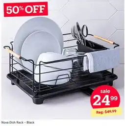 Kitchen Stuff Plus Nova Dish Rack - Black offer