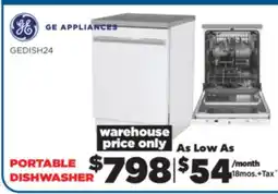 Surplus Furniture Portable Dishwasher offer
