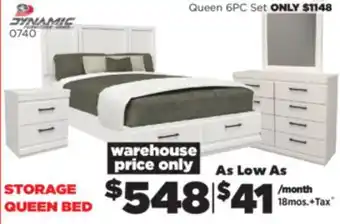 Surplus Furniture White Queen Storage Bed offer