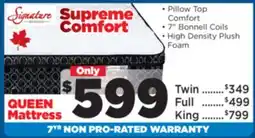 Surplus Furniture Supreme Comfort Queen Mattress offer
