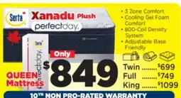 Surplus Furniture Xanadu Queen Matress offer