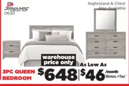 Surplus Furniture Aurora Oak 3-Piece Queen Bedroom Set offer