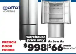 Surplus Furniture Stainless Steel French Door Fridge offer