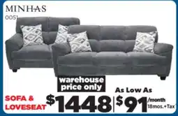 Surplus Furniture Galt Granite Sofa and Loveseat Set offer