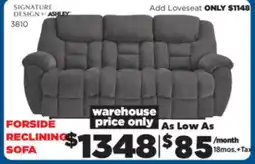 Surplus Furniture Foreside Charcoal Motion Sofa offer