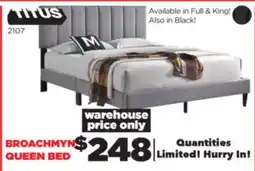 Surplus Furniture Grey Platform Queen Bed Complete w/Channel offer