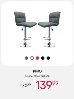 Meubles RD PINO Counter Stools (Set of 2) offer