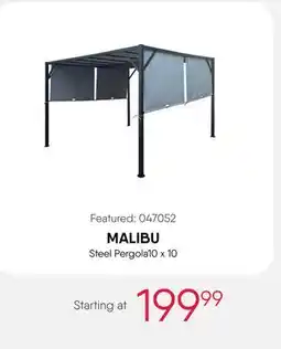 Meubles RD MALIBU Steel Pergola 10 x 10 offer