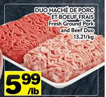 Supermarché PA DUO HACHÉ DE PORC ET BOEUF FRAIS | Fresh Ground Pork and Beef Duo offer