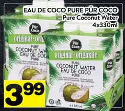 Supermarché PA EAU DE COCO PURE PÜR COCO | Pure Coconut Water offer