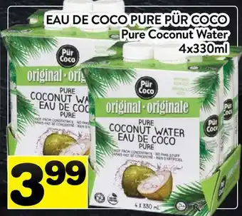 Supermarché PA EAU DE COCO PURE PÜR COCO | Pure Coconut Water offer