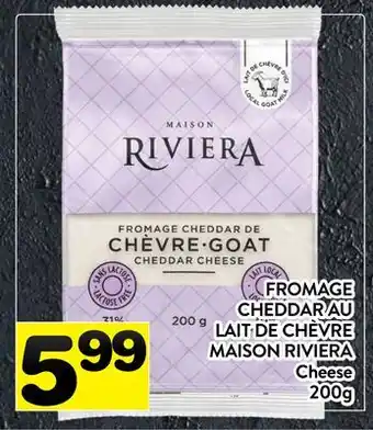 Supermarché PA FROMAGE CHEDDAR AU LAIT DE CHÈVRE MAISON RIVIERA | Cheese offer