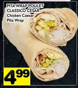 Supermarché PA PITA WRAP POULET CLASSICO CÉSAR | Chicken Caesar Pita Wrap offer