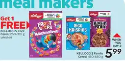 Safeway KELLOGG'S Family Cereal offer