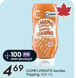 Safeway COMPLIMENTS Sundae Topping offer