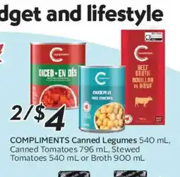 Safeway COMPLIMENTS Canned Legumes offer