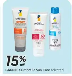 Safeway GARNIER Ombrelle Sun Care selected offer