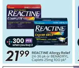 Safeway REACTINE Allergy Relief offer