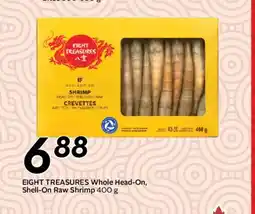 Safeway EIGHT TREASURES Whole Head-On, Shell-On Raw Shrimp offer