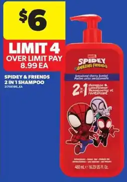 Atlantic Superstore Spidey & friends 2 in 1 shampoo offer