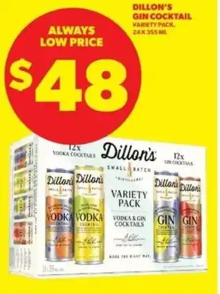 Real Canadian Liquorstore Dillon's gin cocktail offer