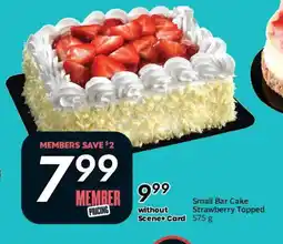 Safeway Small Bar Cake Strawberry Topped offer