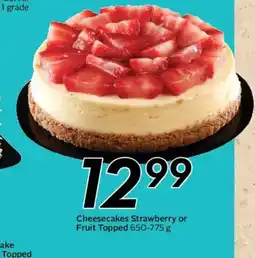 Safeway Cheesecakes Strawberry or Fruit Topped offer
