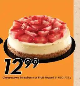 Safeway Cheesecakes Strawberry or Fruit Topped offer